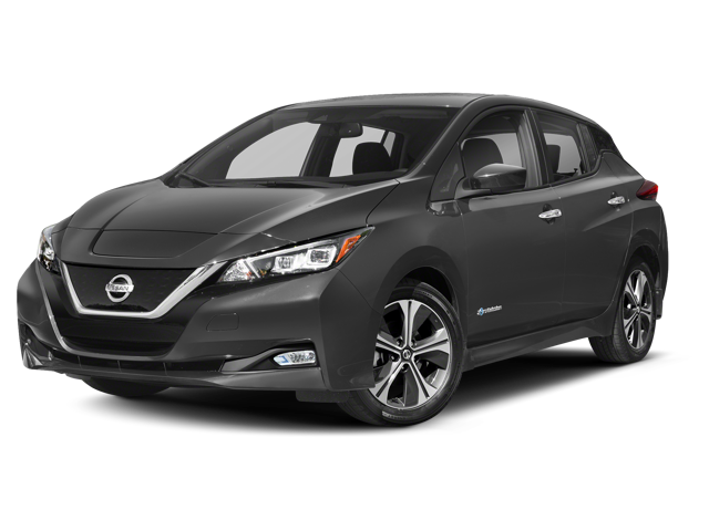 2018 Nissan LEAF S 4dr Hatchback in Gun Metallic — front three-quarter view