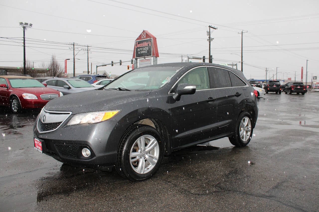 2013 Acura RDX w/Tech AWD 4dr SUV w/Technology Package in Graphite Luster Metallic — front three-quarter view
