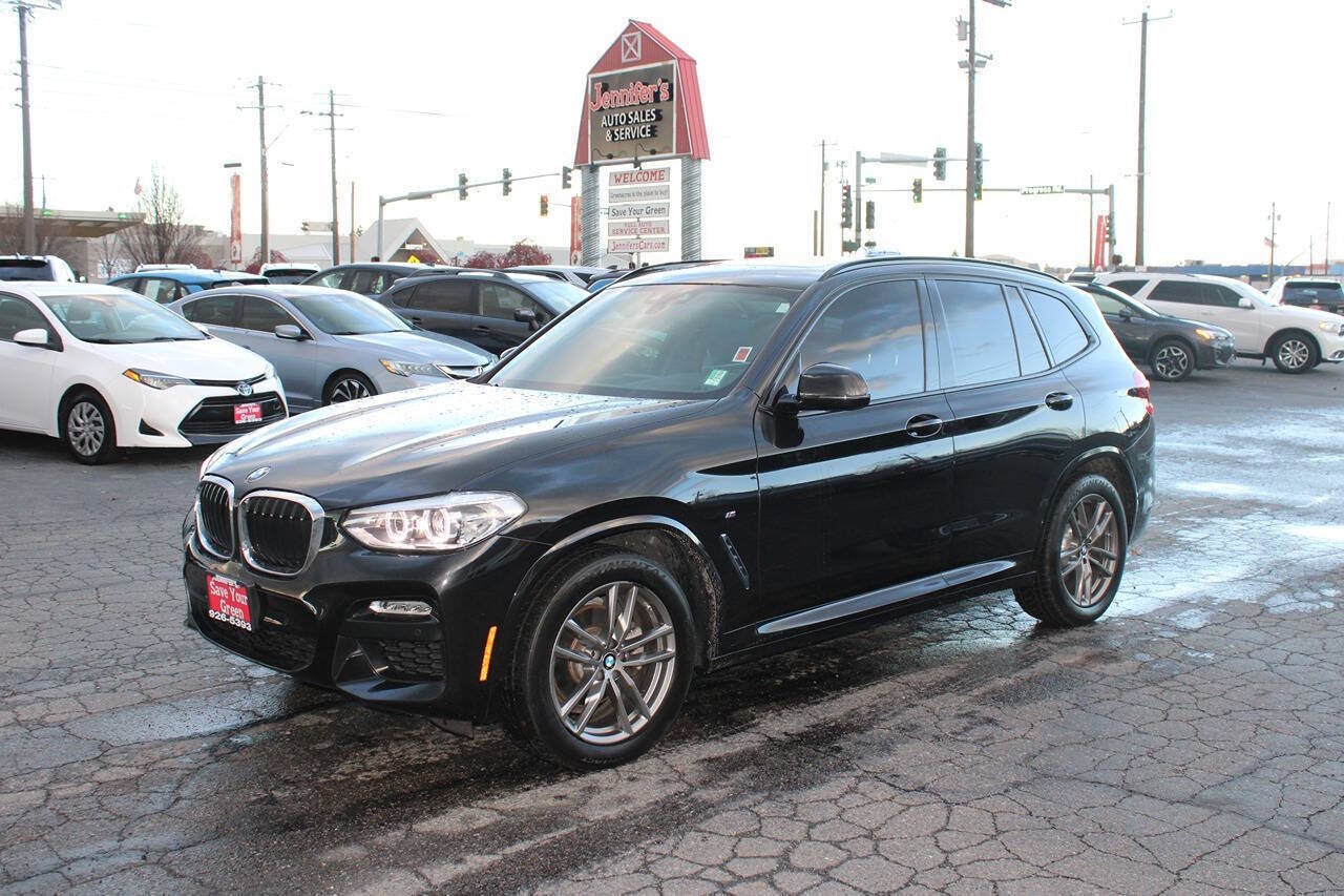2019 BMW X3 xDrive30i AWD 4dr Sports Activity Vehicle in Black Sapphire Metallic — front three-quarter view