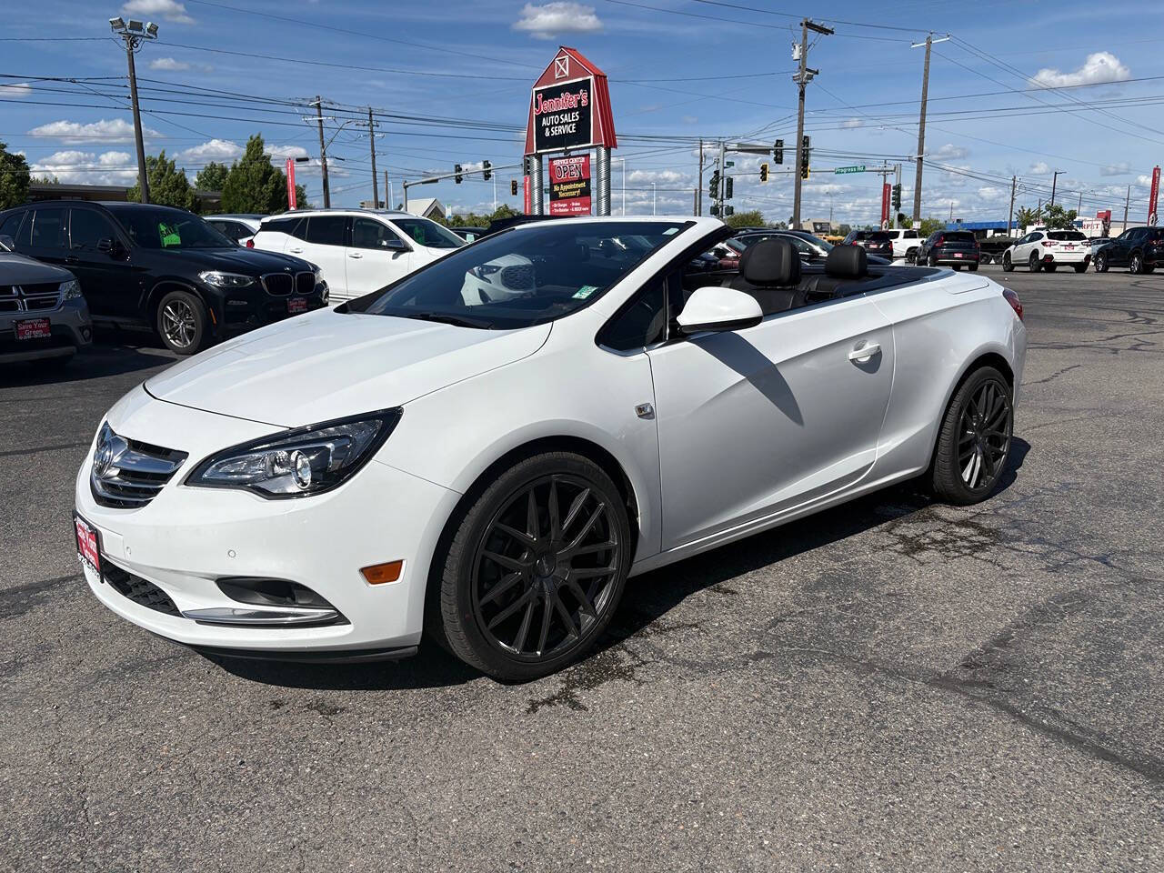 2019 Buick Cascada Premium 2dr Convertible in Summit White — front three-quarter view